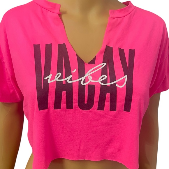 FASHION NOVA Crop Top size S - Fuchsia - Picture 2 of 5